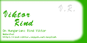 viktor rind business card